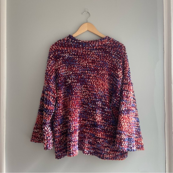 Marc New York Pink Colorful Chunky Knit Sweater Cardigan - Picture 2 of 9